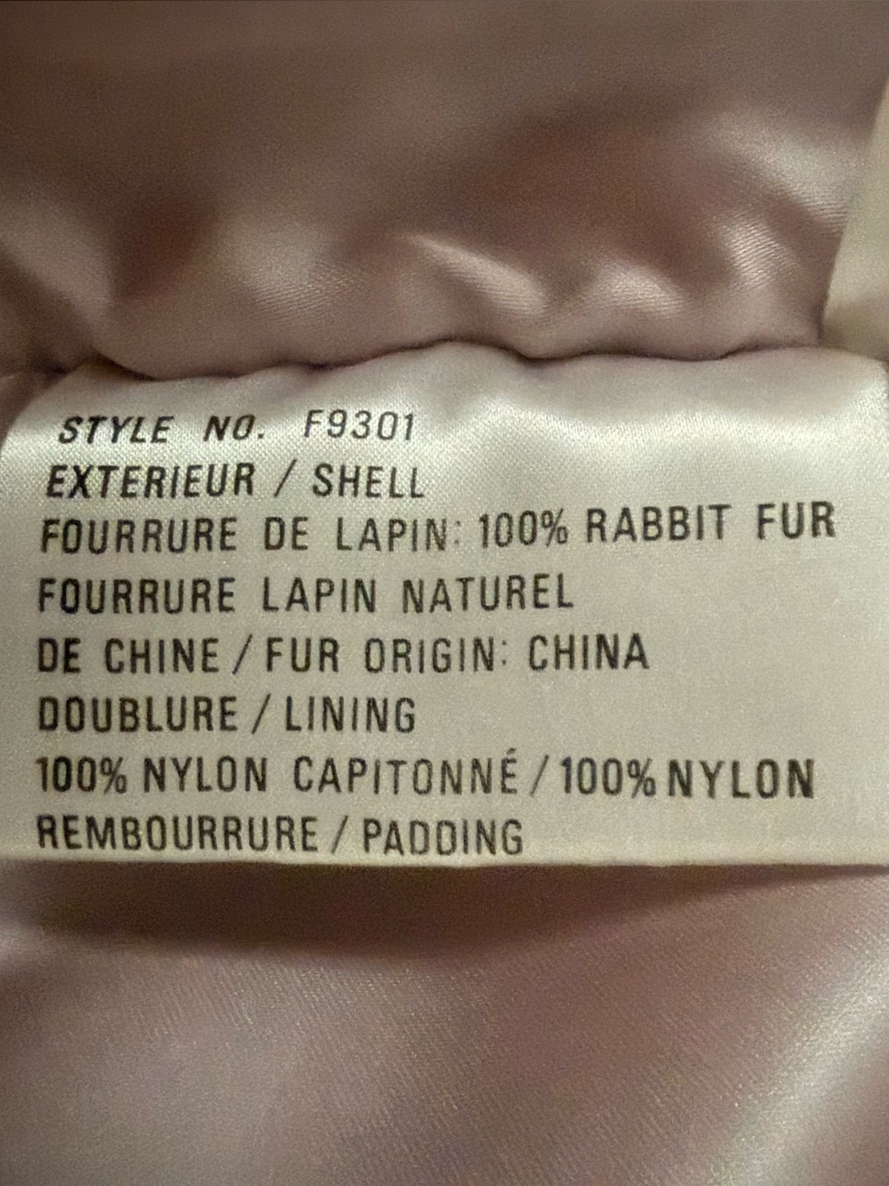 Real Rabbit Fur Mini Coat - Picture 4 of 5